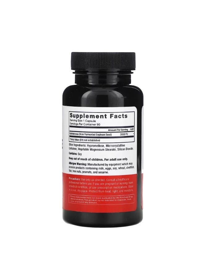 فوريس فاكتور Nattokinase 2000 FU 90 Vegetable Capsules - Image 2