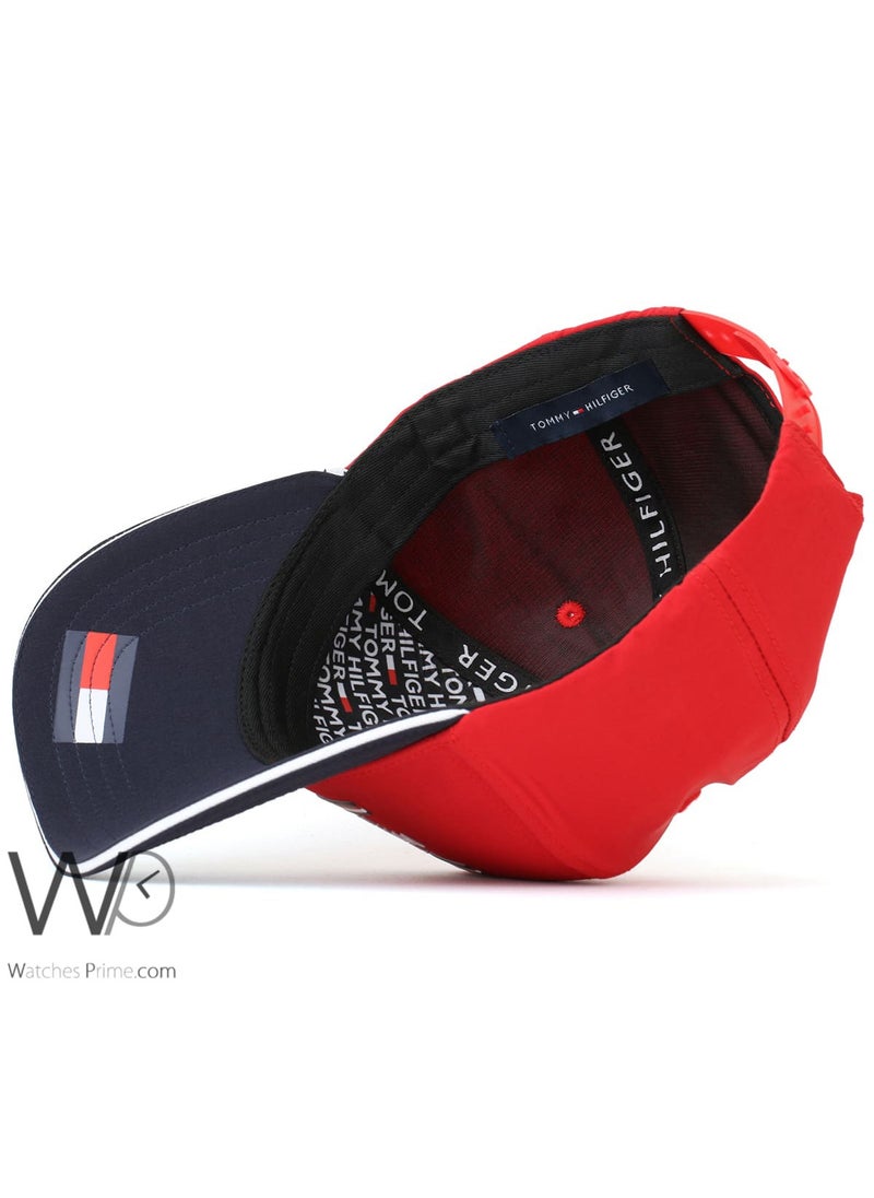 Tommy Hilfiger Plus Tommy Hilfiger New York Red Blue Baseball Cotton Cap  - Image 4