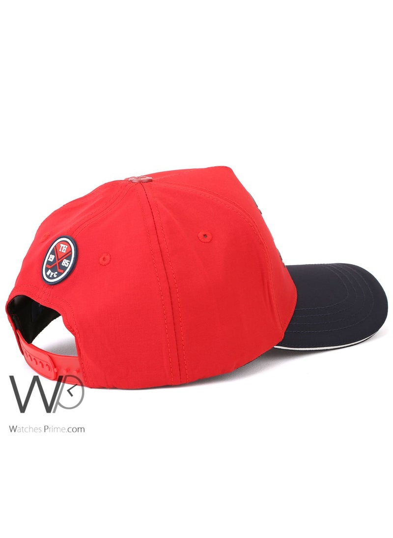 Tommy Hilfiger Plus Tommy Hilfiger New York Red Blue Baseball Cotton Cap  - Image 2