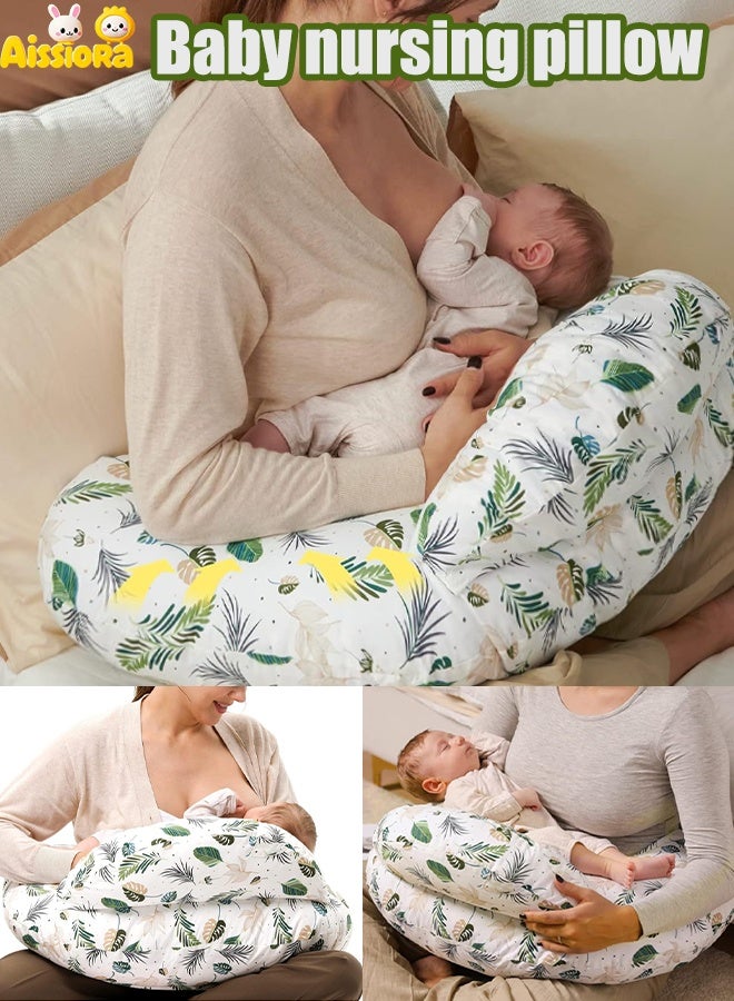 Aissiora Breastfeeding pad Nursing Pillow Nursing pad Multifunctional Baby Feeding Pad Infant Feeding Support Pad Lumbar support Relieves lower back pain Removable and washable - Image 1