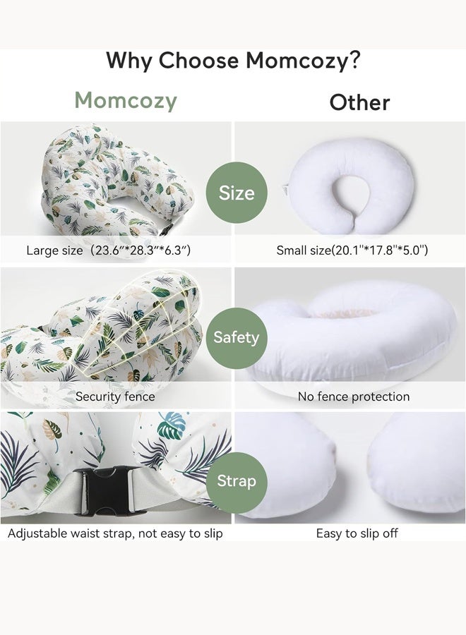 Aissiora Breastfeeding pad Nursing Pillow Nursing pad Multifunctional Baby Feeding Pad Infant Feeding Support Pad Lumbar support Relieves lower back pain Removable and washable - Image 3