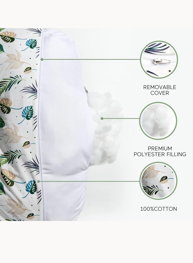 Aissiora Breastfeeding pad Nursing Pillow Nursing pad Multifunctional Baby Feeding Pad Infant Feeding Support Pad Lumbar support Relieves lower back pain Removable and washable - Image 4