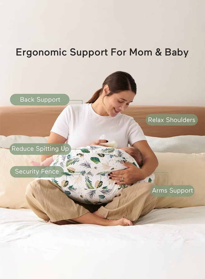 Aissiora Breastfeeding pad Nursing Pillow Nursing pad Multifunctional Baby Feeding Pad Infant Feeding Support Pad Lumbar support Relieves lower back pain Removable and washable - Image 5