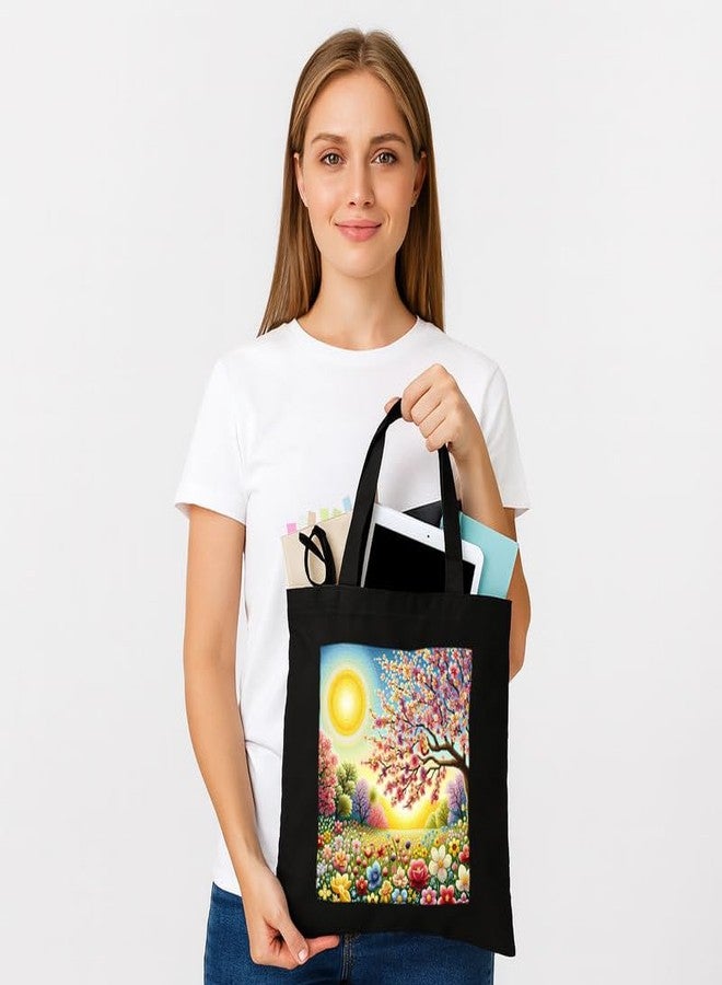 PrintingZone Printed Tote Bag For Women| Stylish Typography Print Canvas Tote Bag - Girls’ College Bag - Image 4