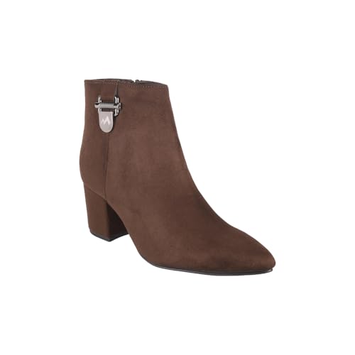 Metro Women Brown Suede Leather Classic Ankle Length Boot UK/3 EU/36 (31-66) - Image 3