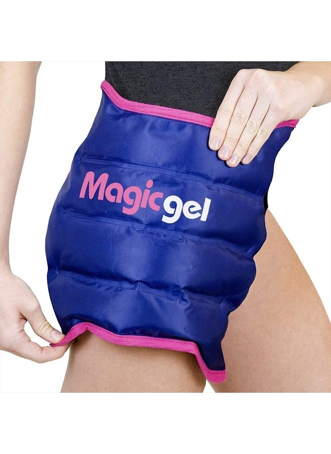 Magic Gel Reusable Cold Pack for Hip Bursitis, Replacement Surgery and Hip Flexor Pain. Ice Pack Wrap for Inflammation, Swelling Relief (by Magic Gel)  - Image 1