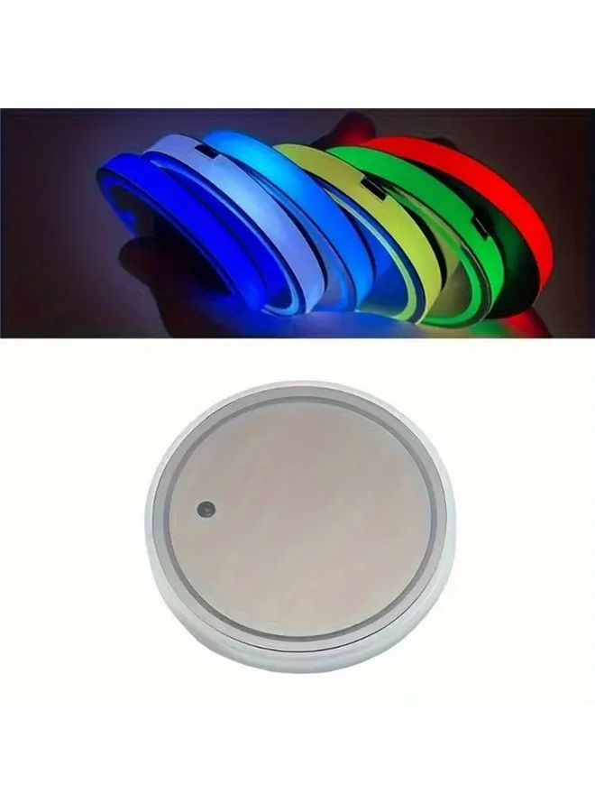 GlowStreet Lights LED Car Cup Holder with USB Charging and Multicolor Sensor - Image 3