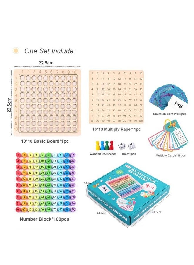 Chocozone Multiplication Board Game With Flash Cards & Table Recites Learning Toys For 6 + Years Old Boys & Girls Educational Games - Image 3