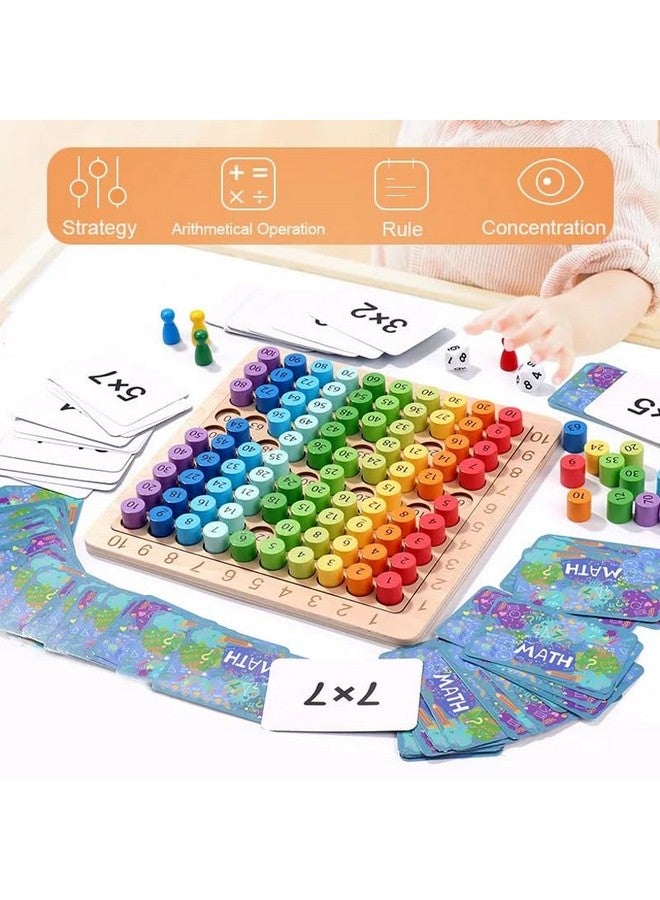 Chocozone Multiplication Board Game With Flash Cards & Table Recites Learning Toys For 6 + Years Old Boys & Girls Educational Games - Image 2