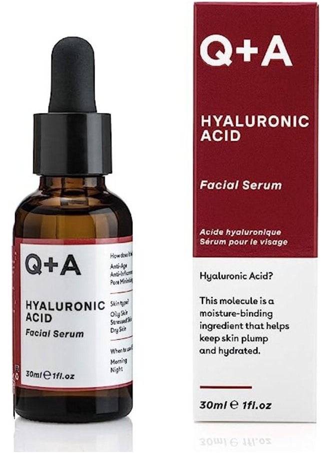 Q+A Q+A Hyaluronic Acid Serum for Face Rejuvenates, Moisturizes and Enhances Skin with Anti-Aging and Anti-Wrinkle Properties-30ml  - Image 3