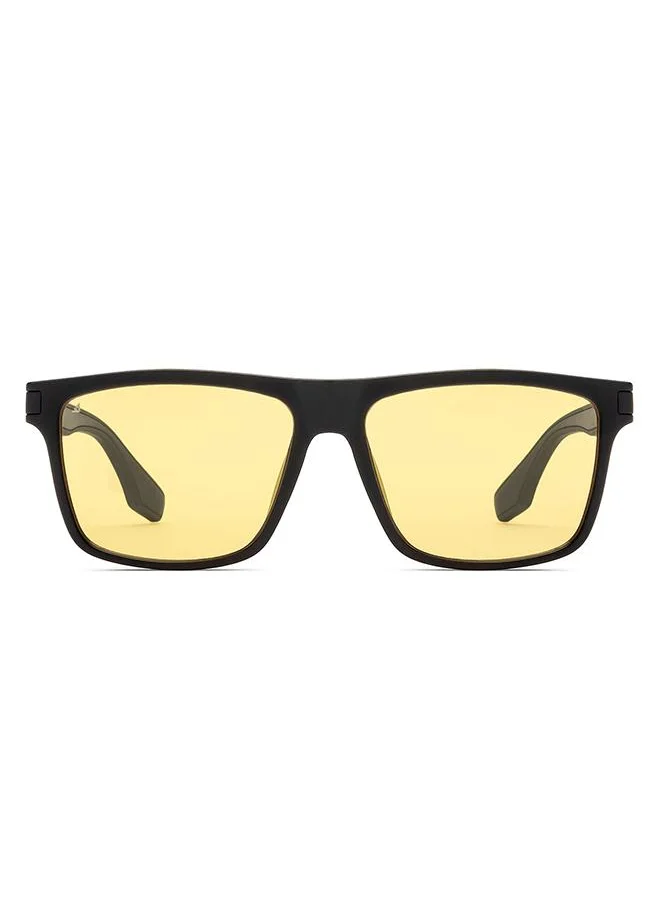 فينسينت تشيس Night Riding Sunglasses With Light Glare Reduction Technology Large Full Rim Square 100% UV Protected VC S16956