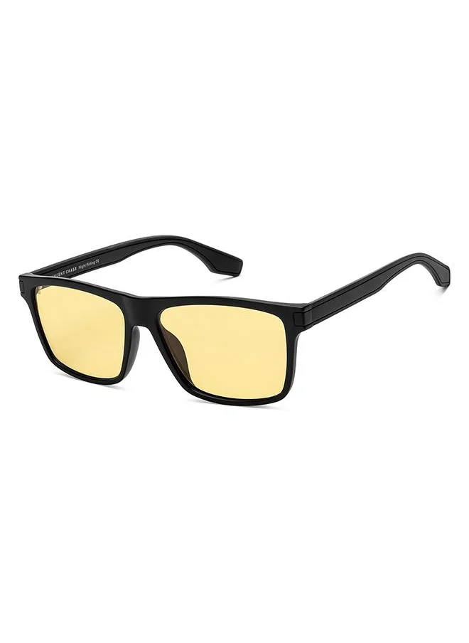 فينسينت تشيس Night Riding Sunglasses With Light Glare Reduction Technology Large Full Rim Square 100% UV Protected VC S16956