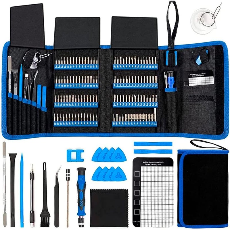 Pardarsey Screwdriver Sets 142-Piece Electronics Precision Screwdriver with 120 Bits Magnetic Repair Tool Kit Compatible For iPhone, MacBook, Computer, Laptop, PC, Tablet, PS4, Xbox, Nintendo - Image 1
