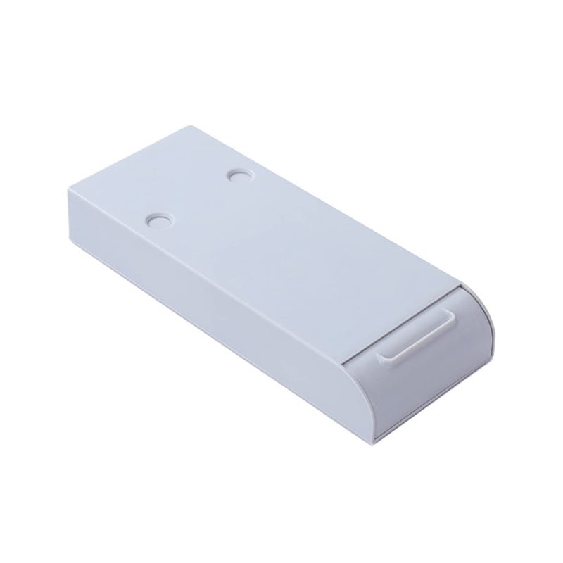 White Adhesive Pen Barrel Holder Under Desk Stationery Organizer Case - Image 2