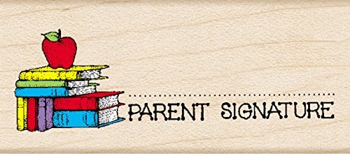 Hero Arts D323 Parent Signature with Apple Woodblock Stamp - Image 5