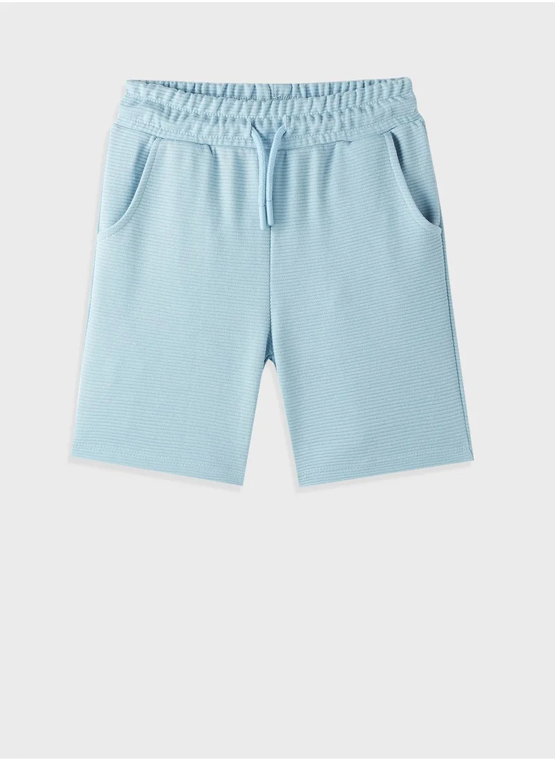 JUNE Textured Shorts