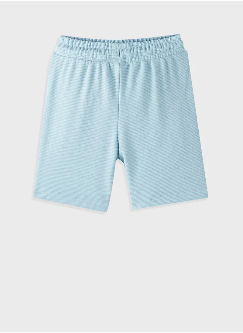 JUNE Textured Shorts