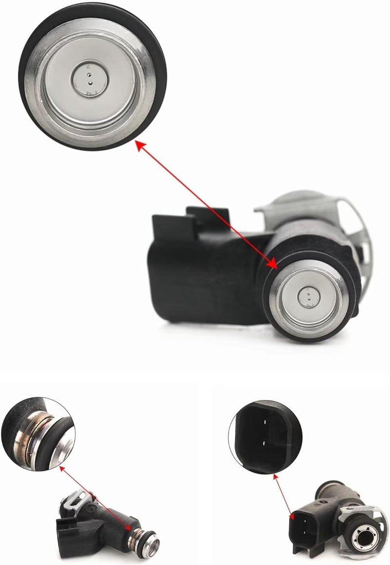 Chikia OEM Hisun 500 Fuel Injectors Compatible with Hisun 500 450 550 UTV ATV Massimo MSU 500,Coleman outfitter 500 UT500,Axis 500,Cub cadet Challenger 550,Bennche,Sector 550 Vector 500 (2 Hole) - Image 2