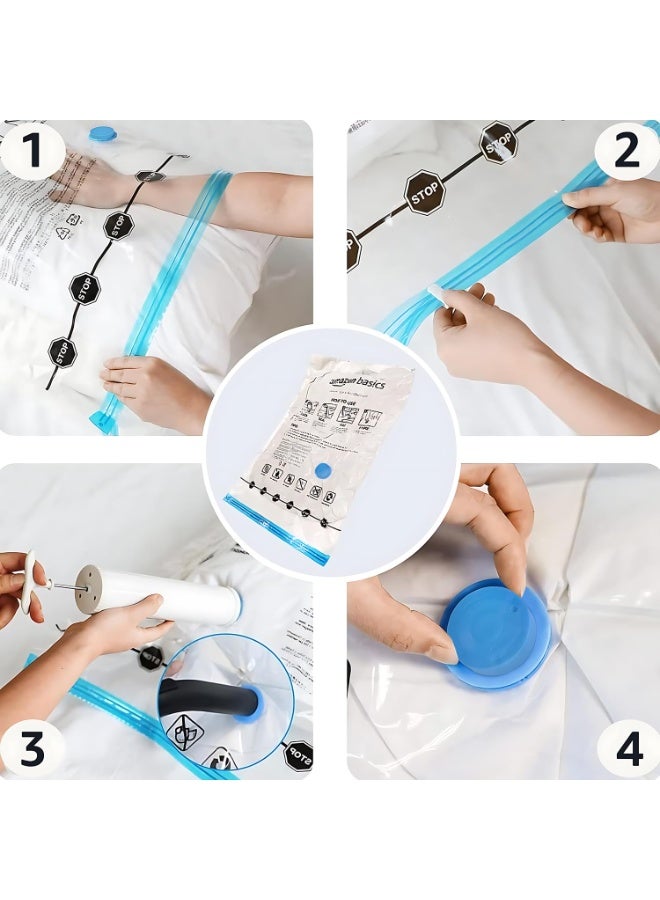 general Vacuum Compression Storage Bags With Hand Pump, Medium, 5-Pack - Image 2