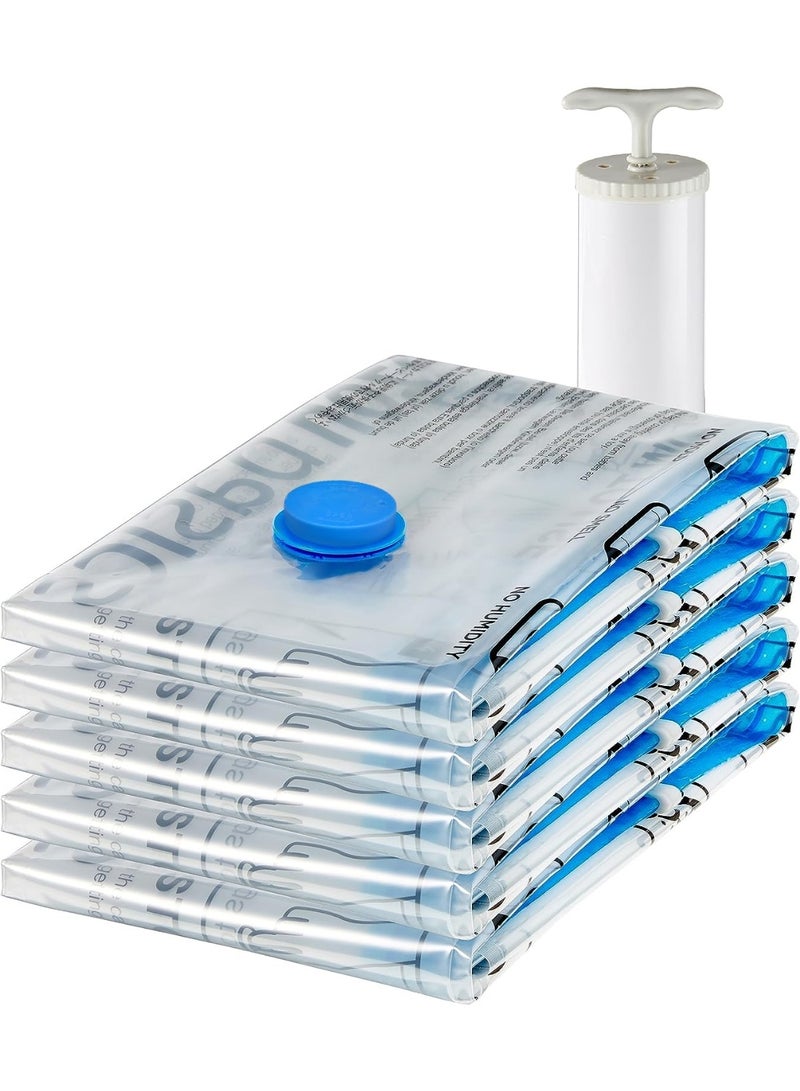 general Vacuum Compression Storage Bags With Hand Pump, Medium, 5-Pack - Image 1