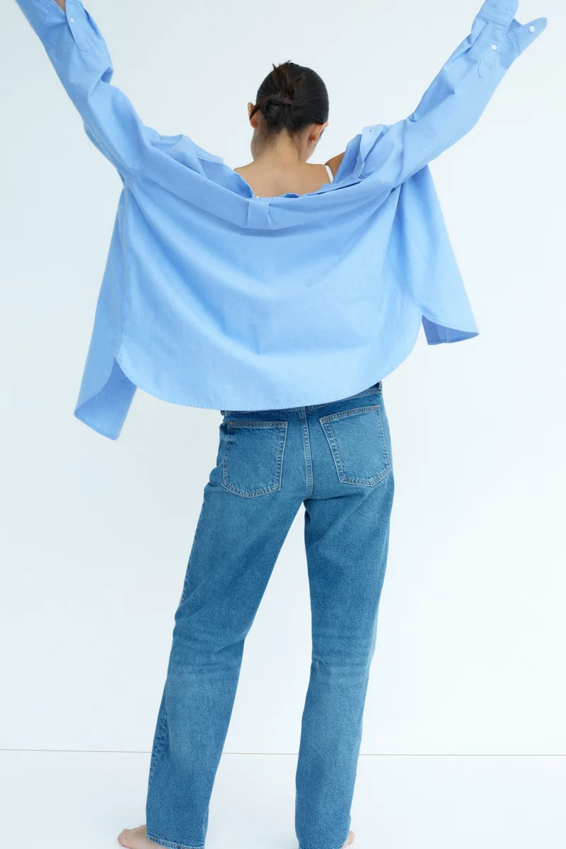 MAMA Straight Low Waist Jeans