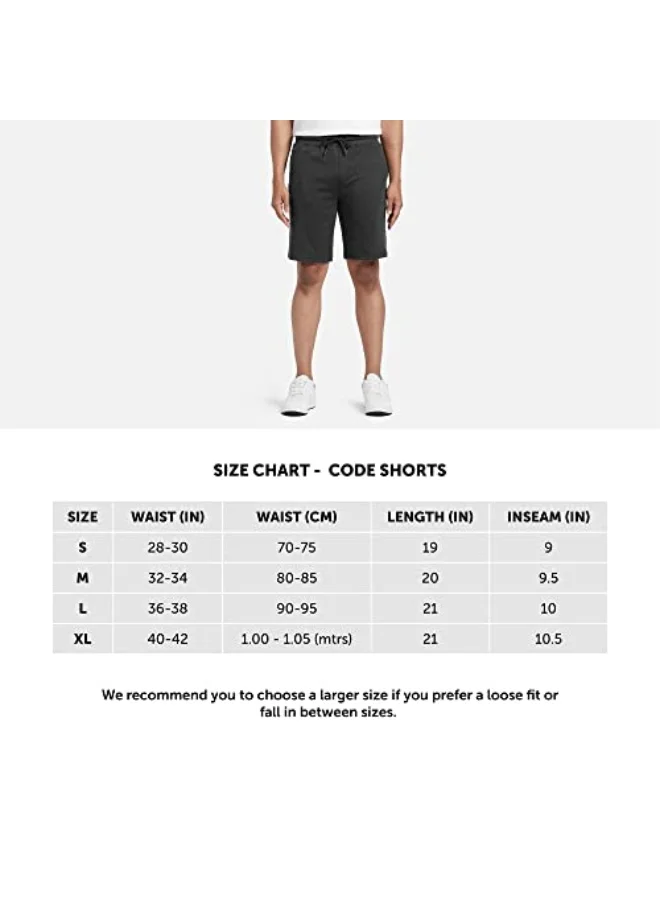 XYXX  XYXX Men's Nova Cotton Regular Fit Solid Shorts with Side Pockets and No Marks Waistband  | Best Price UAE