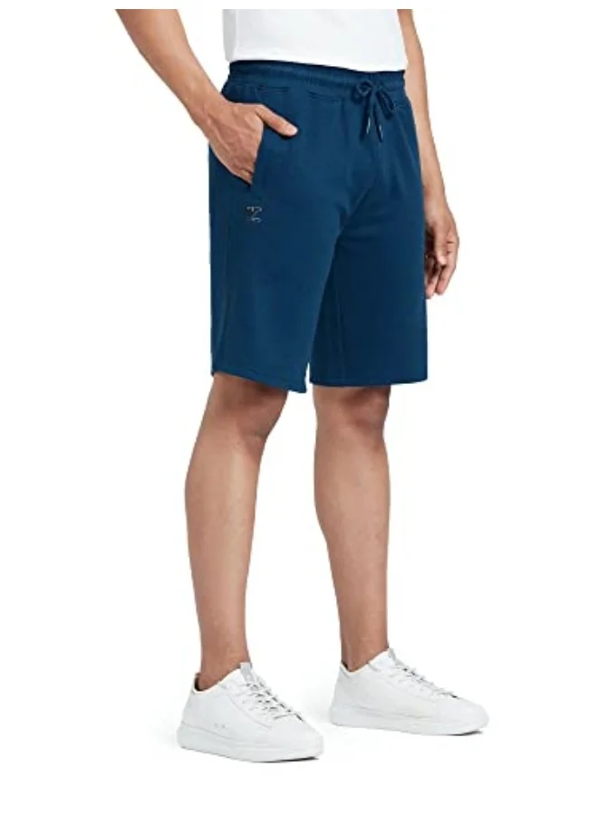 اكس واي اكس اكس شورت رجالي من XYXX مصنوع من القطن بقصّة عادية مع جيوب جانبية وحزام خصر بدون علامات