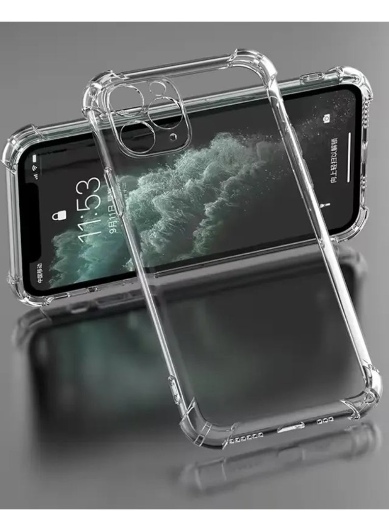 رفع القضية جراب شفاف لهاتف Apple iPhone 11 Pro، غطاء هاتف محمول من مادة TPU ممتص للصدمات مع زوايا معززة، جراب واقٍ مرن ناعم وشفاف للغاية - Image 4