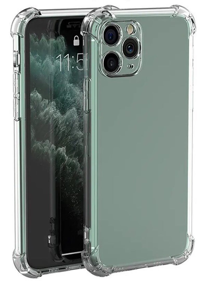 رفع القضية جراب شفاف لهاتف Apple iPhone 11 Pro، غطاء هاتف محمول من مادة TPU ممتص للصدمات مع زوايا معززة، جراب واقٍ مرن ناعم وشفاف للغاية - Image 1