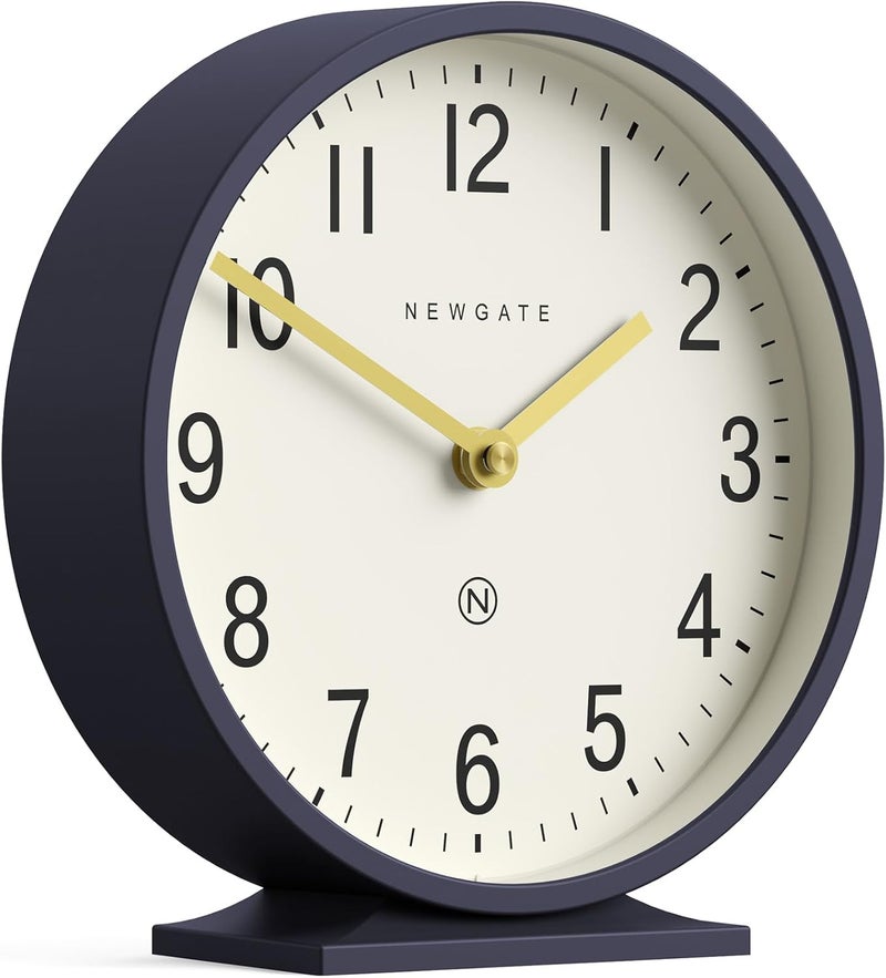 NEWGATE ® Q Mantel Clock | Modern Classic Round Mantel Clock | Navy Blue | Contemporary Style for Mantel, Desk, Table, Shelf or Bedside - Image 2