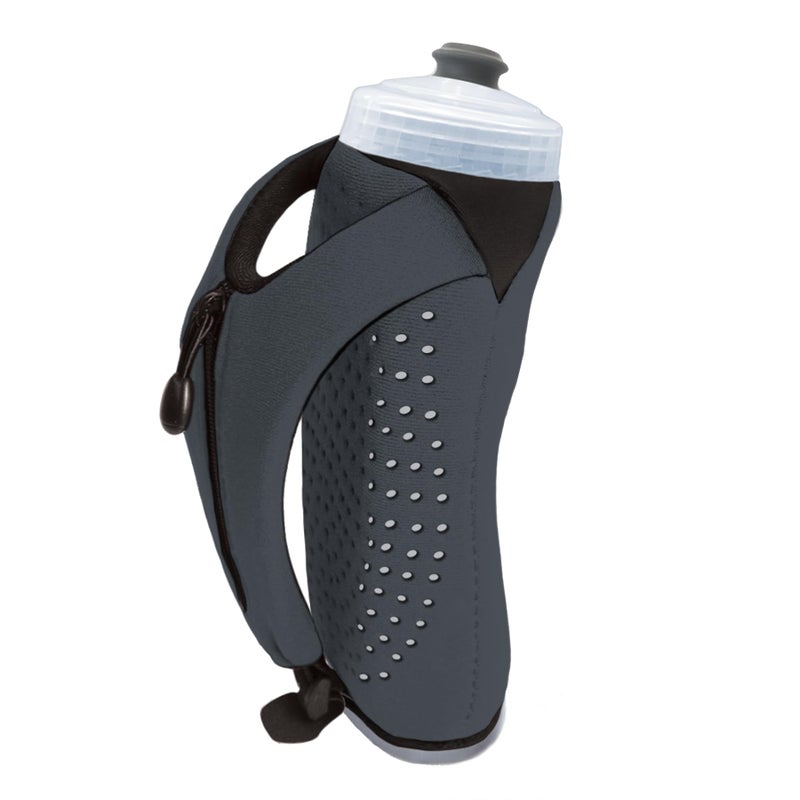 Amphipod Hydraform Ergo-Lite Handheld Water Bottle, BPA-Free Minimalist Insulated Hydration for Ultra-Running & Walking - Charcoal - 20 oz - Image 5