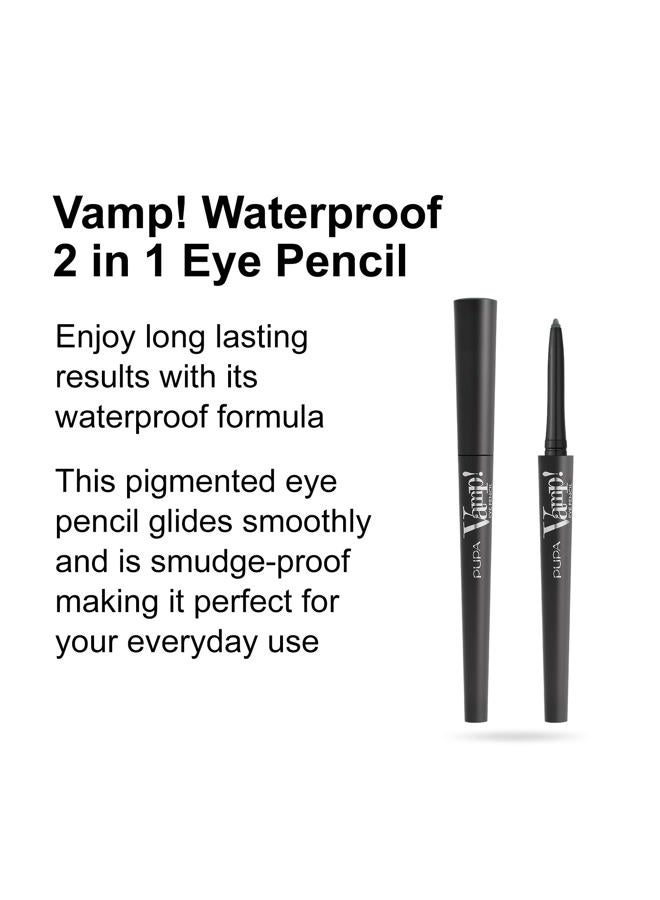 PUPA Vamp! Waterproof Eye Pencil 300 Mysterious Green - Rich, Cream Liner Pencil to Make Eyes Pop - Long Lasting, Smudge, Tear, Sweat, and Waterproof Formula - 0.12 oz - Image 2