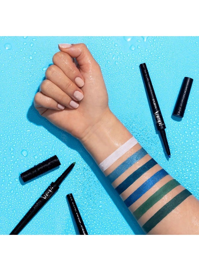 PUPA Vamp! Waterproof Eye Pencil 300 Mysterious Green - Rich, Cream Liner Pencil to Make Eyes Pop - Long Lasting, Smudge, Tear, Sweat, and Waterproof Formula - 0.12 oz - Image 4