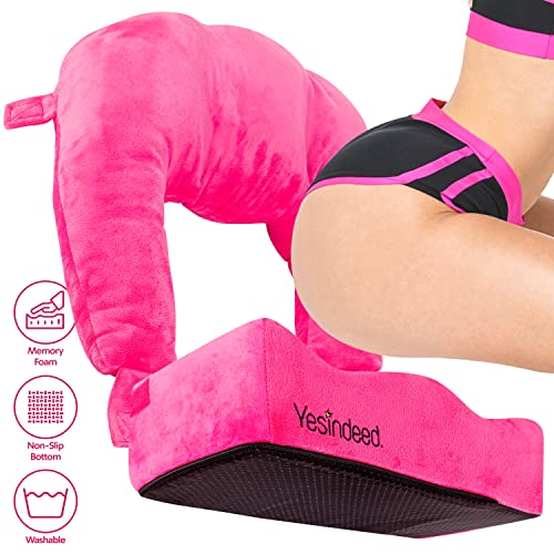 YESINDEED Brazilian Butt Lift Pillow + Back Support – Dr. Approved BBL Foam Pillow Set with Carry Bag, Comfortable & Firm Recovery Cushion for Post Surgery Sitting Relief, Lightweight & Portable, Pink - Image 2