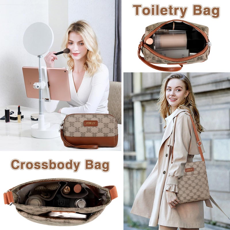 ITIEZY Weekender Overnight Bag for Women - Large Travel Duffel Bag Carry On Tote Bags with Crossbody Bag Toiletry Bag - Image 4