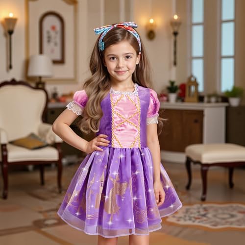 Meland Princess Dress Up - Dress Up Clothes for Girls with Toys,Christmas Birthday Gift for Toddler Girls 3,4,5,6,7,8 Years - Image 4