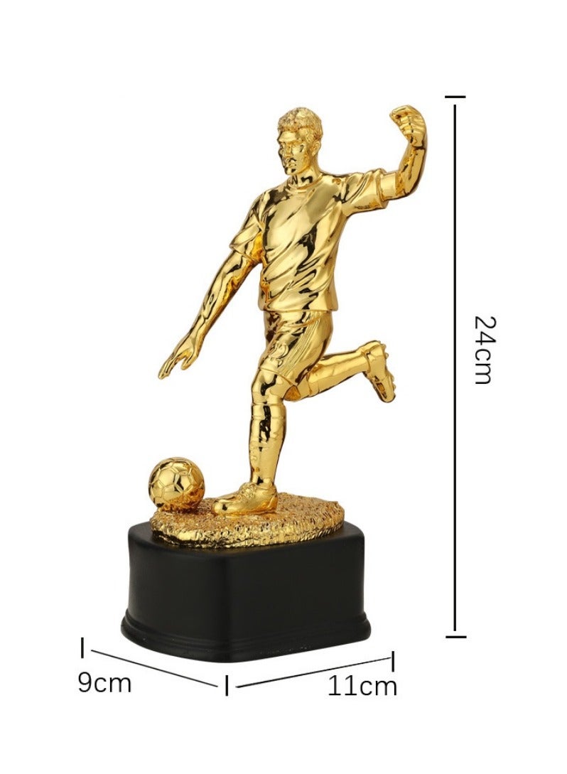 KUYING New Creative Personal Trophy Football MVP Player Trophy 11x9x24cm  - Image 1