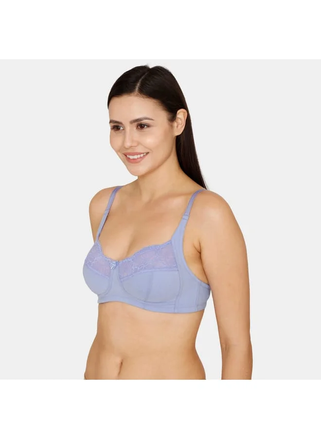 zivame Zivame Lace Bra with Hook and Eye Closure