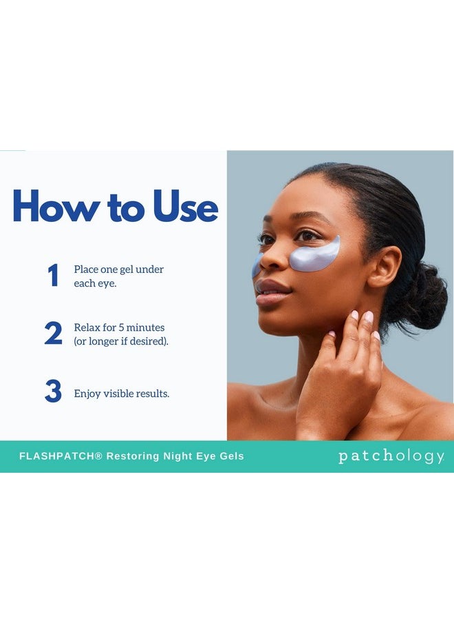 Patchology Patchology Restoring Eye Gel Patches with Retinol & Collagen - Eye Masks for Dark Circles, Puffy Eyes & Wrinkles - Anti-Aging Overnight Eye Pads Set - Brighten Skin Care for Eye Bags (30 Pairs)  - Image 4