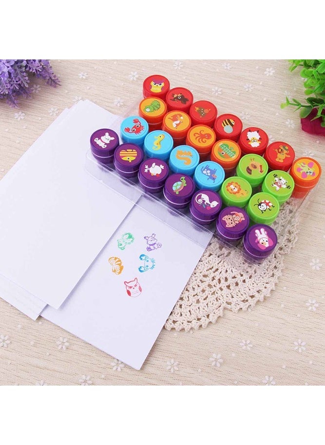 Generic 26-Piece Animals Stamps for Kids, Self Inking Cute Stamps Washable Stamper Toys for Children Crafts Party Favor School Prizes Birthday Gift and Learn Props Birthday Gift Party Supplies Goodie Bag Prizes Classroom Rewards Filler Arts and Crafts for Kids  - Image 4