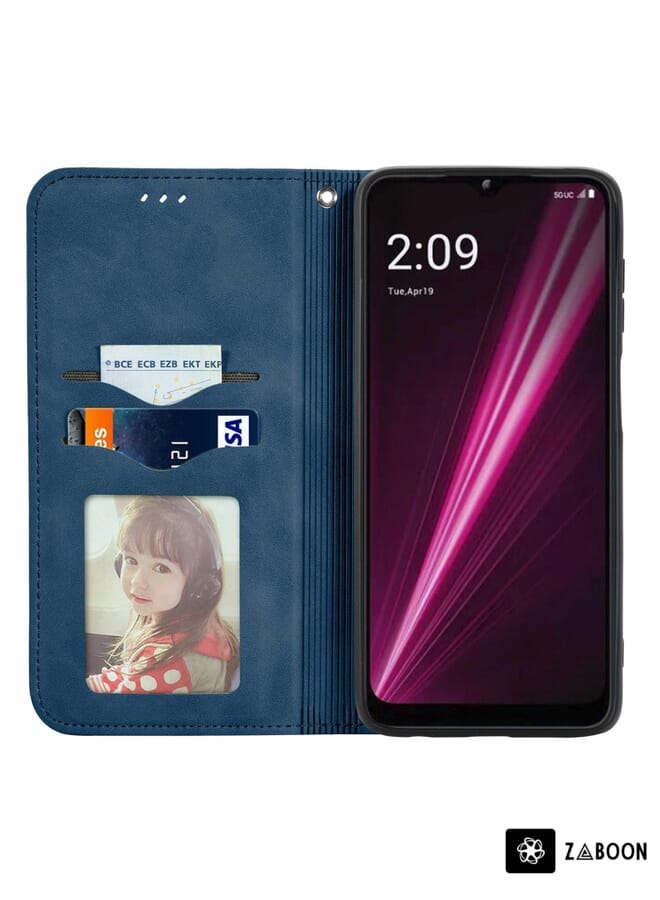 Zaboon Protective Case For Infinix Hot 12i Cow Texture Magnetic Horizontal Flip Leather - Image 3