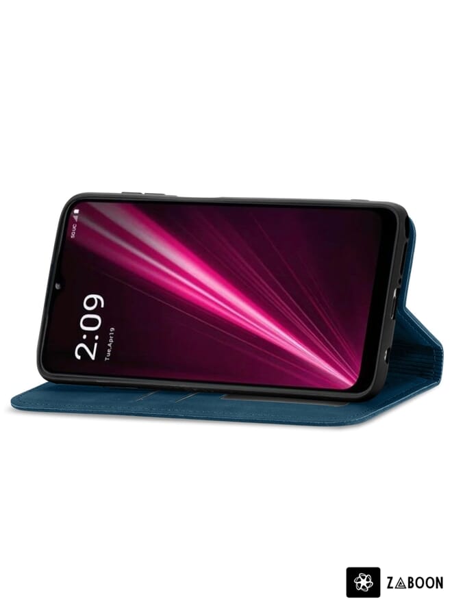 Zaboon Protective Case For Infinix Hot 12i Cow Texture Magnetic Horizontal Flip Leather - Image 4