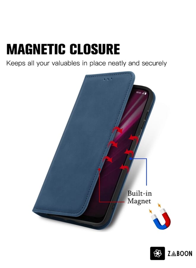 Zaboon Protective Case For Infinix Hot 12i Cow Texture Magnetic Horizontal Flip Leather - Image 5