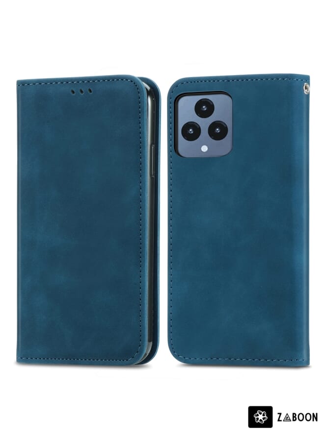 Zaboon Protective Case For Infinix Hot 12i Cow Texture Magnetic Horizontal Flip Leather - Image 2