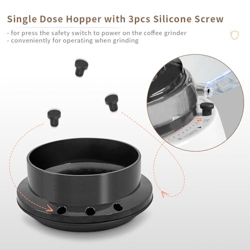 CAFEMASY Single Dose Hopper Compatible with Niche Zero Coffee Grinder Cleaning Tools Zero Retention Silicone Bellow Blower - Image 5