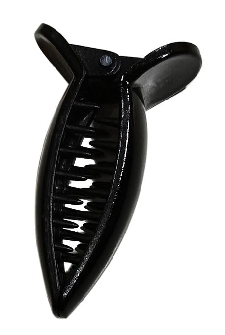 BHARATGAURAV - Hair Accessories Butterfly Clips Claw Hair Clutchers Medium Size Tight Grip Pack of 6 Black - Image 4