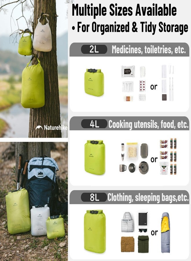 windhike Naturehike Ultralight Dry Bags with Vacuum Air Valve - Waterproof Roll-Top Sack for Compression Storage, Small Waterproof Bag for Backpacking, Kayak Float Bags, Rafting Boating - Image 2
