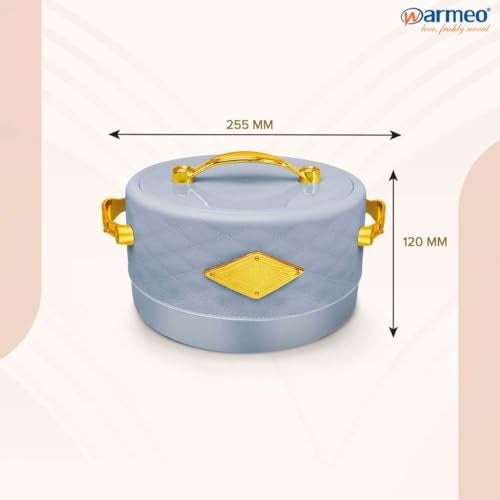 WARMEO وعاء طهي داخلي معزول من الفولاذ المقاوم للصدأ WARMEO Trinity، 1400 مل، أزرق سماوي | خالي من BPA | درجة غذائية | سهل الحمل | سهل التخزين | شباتي | روتي | صانع الزبادي - Image 4