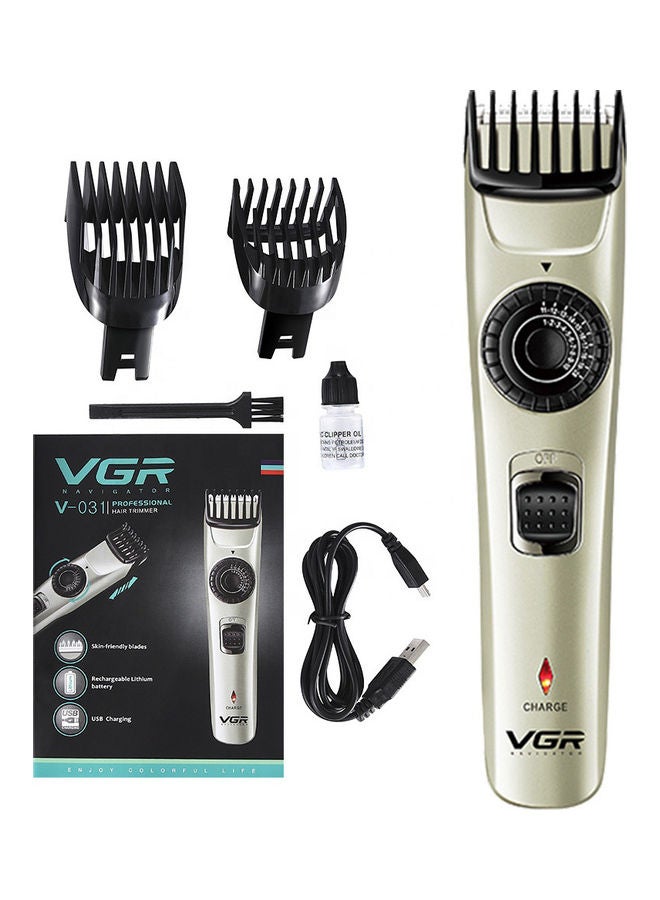 VGR V-031 Professional Hair Trimmer Gold/black 15cm - Image 1