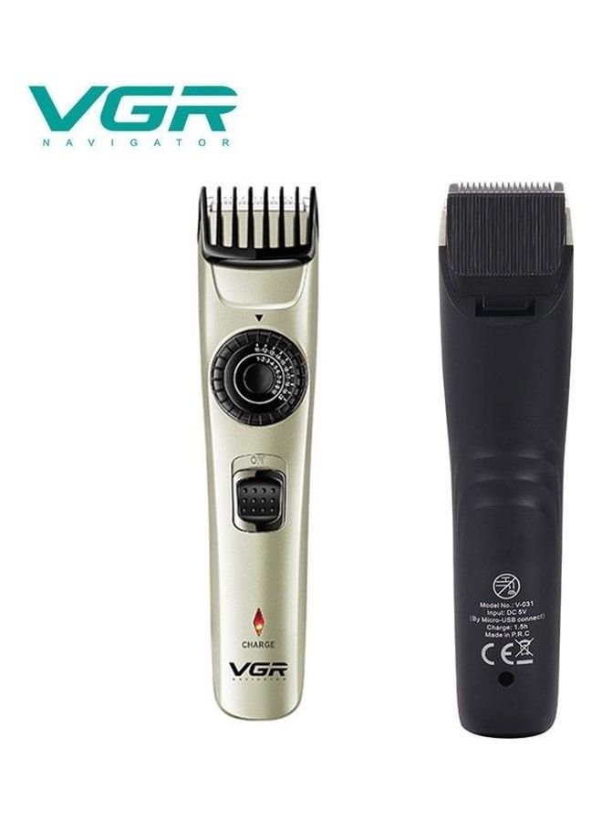 VGR V-031 Professional Hair Trimmer Gold/black 15cm - Image 2